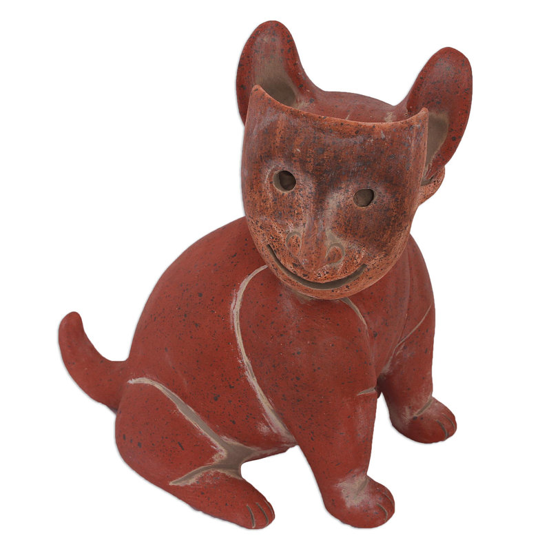 Figurine de chien en céramique
