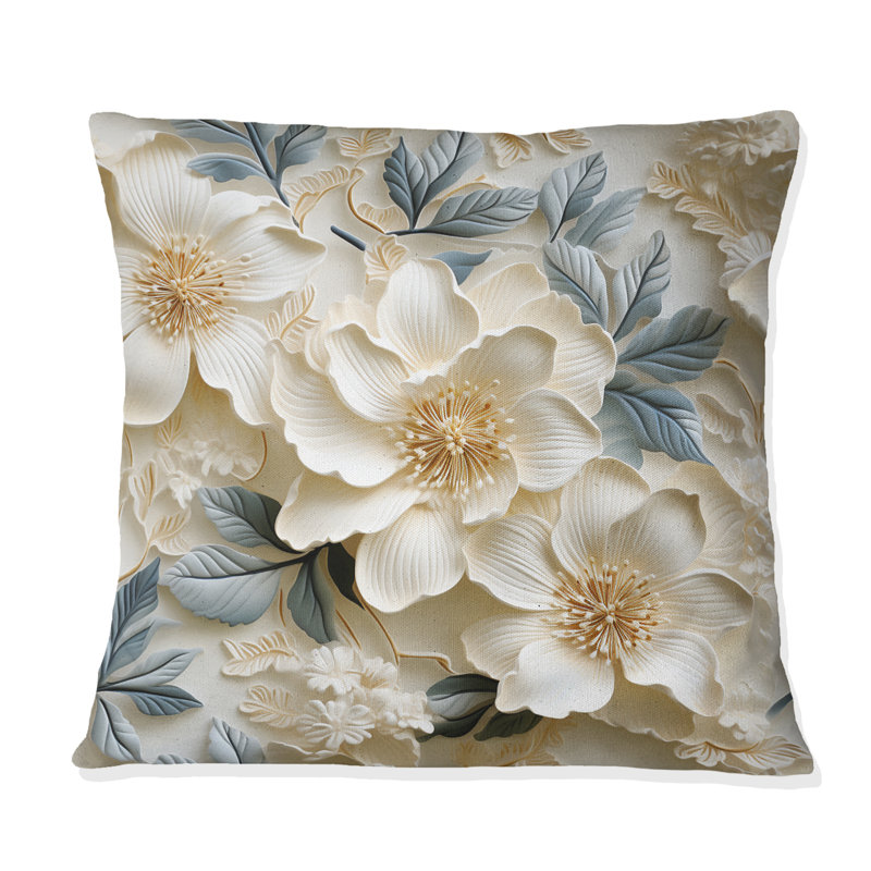Coussin White, H 16 po x l 16 po