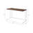 Tyrese Walnut & White Finish Writing Desk With USB-502237367