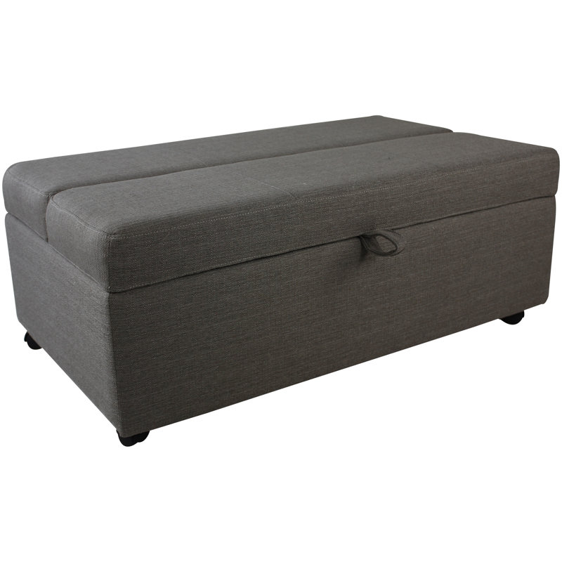 Repose-pieds avec rangement Upton, Taupe