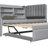 Upholstered Daybed With Trundle, Storage Shelves, USB & Outlet-502156040