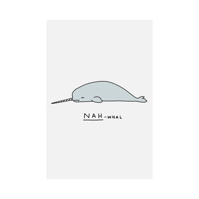 «Moody Animals: Narwhal» par Lim Heng Swee - impression sur toile tendue