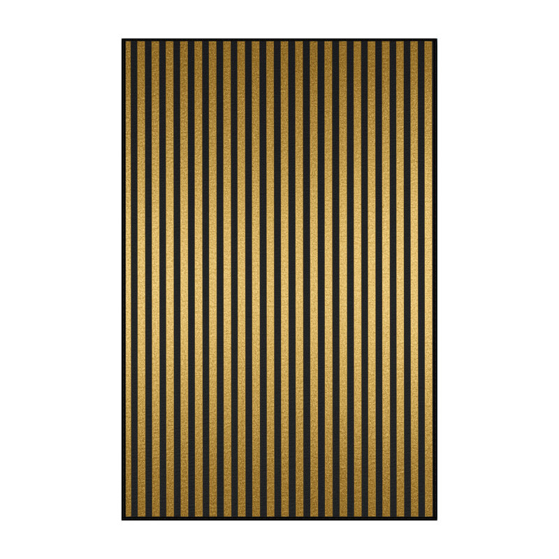 Soft Plush Eslinger New Years Modern & Contemporary Abstract Area Rug in Brown – Black Binding, 3x5