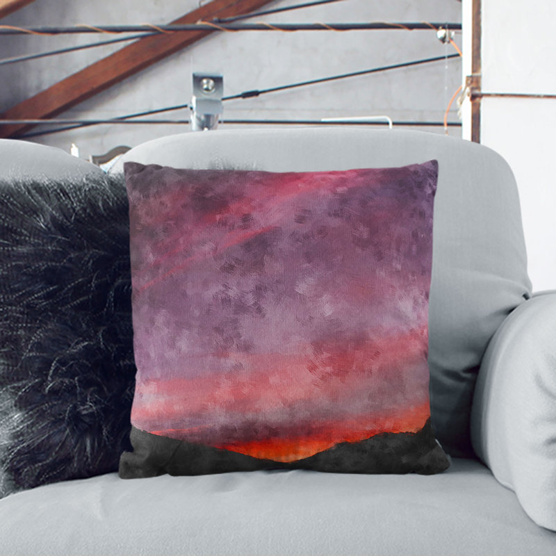 Setting Sun Cushion with Filling, 55cm H x 55cm W x 20cm D