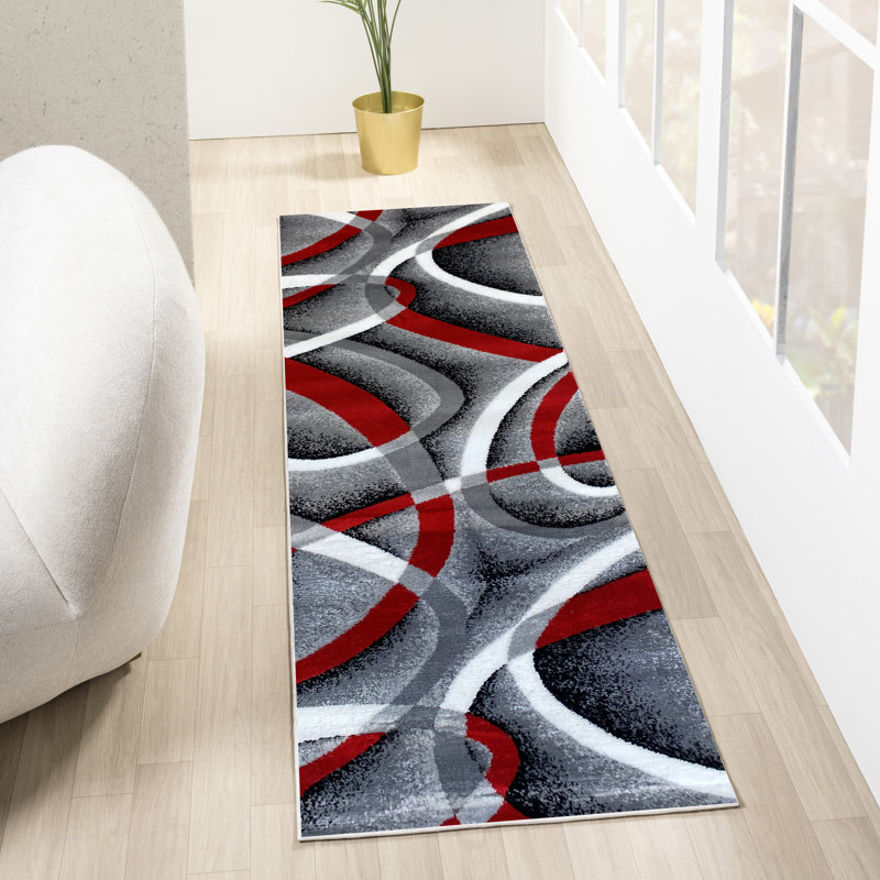 Cherine Abstract Indoor Rug, Runner 2'1" x 7'4"