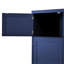Grande armoire de rangement autoportante de style shaker avec 2 prises de courant, tablettes réglables et tablettes de porte-1035920200