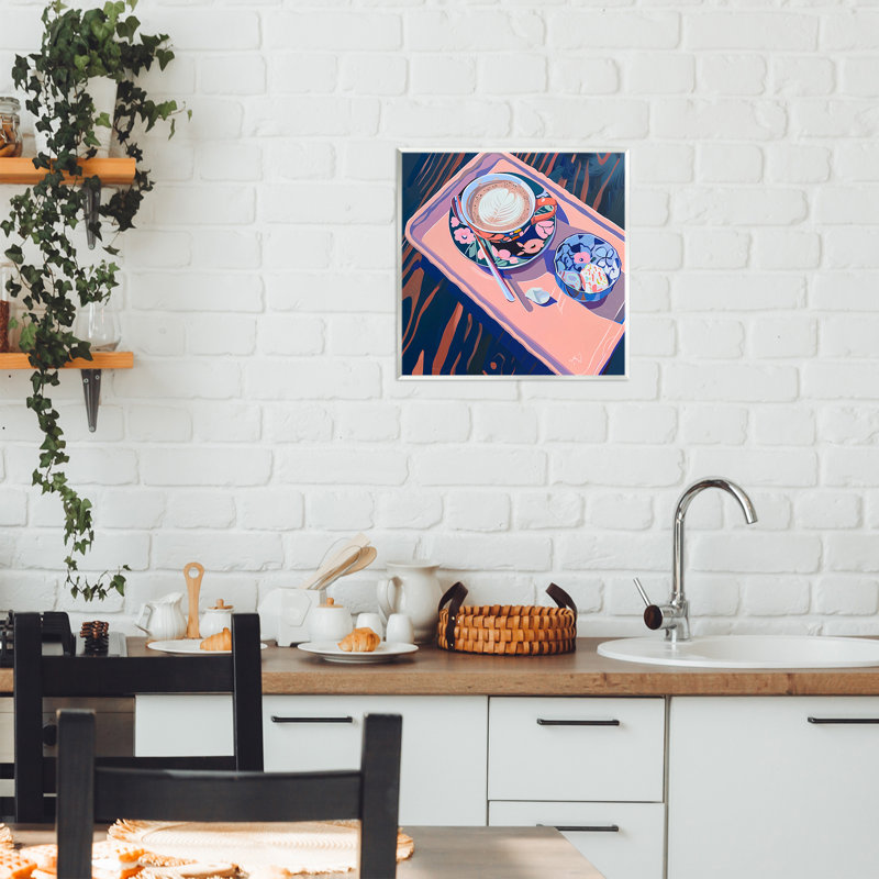 Plaque vibrante moderne avec plateau de latte, design par Walker Noble