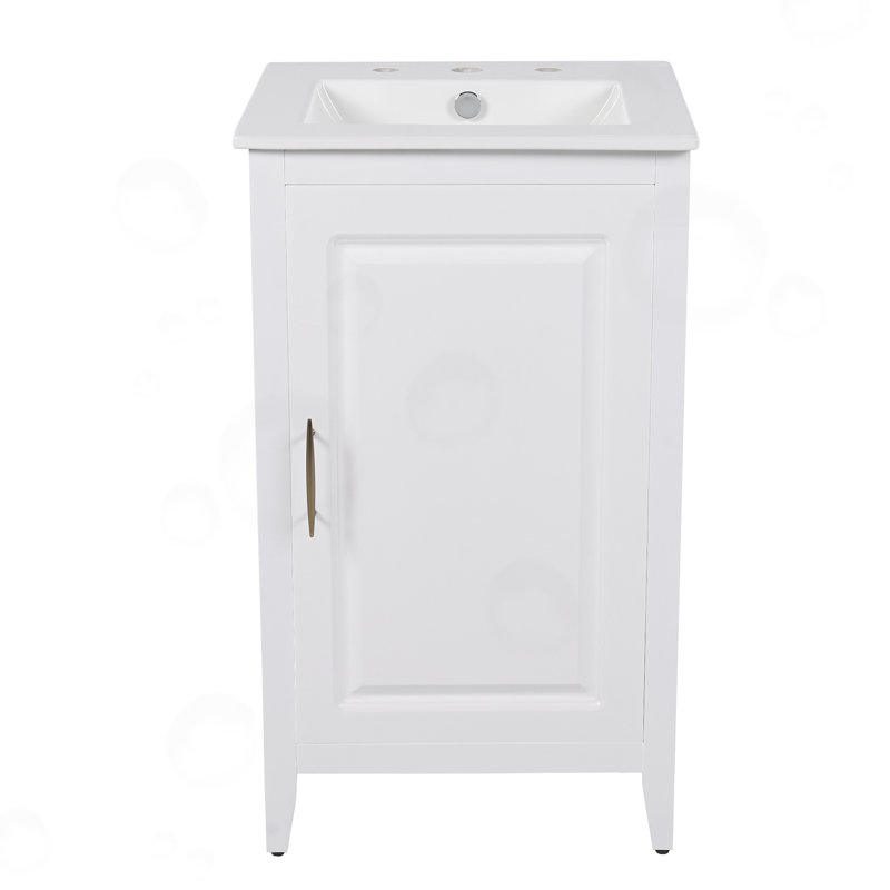 Gurdarshan avec lavabo, tiroir fonctionnel et tablette de porte, Noir
