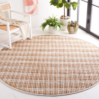 Tapis rayé ivoire / naturel Sonnier