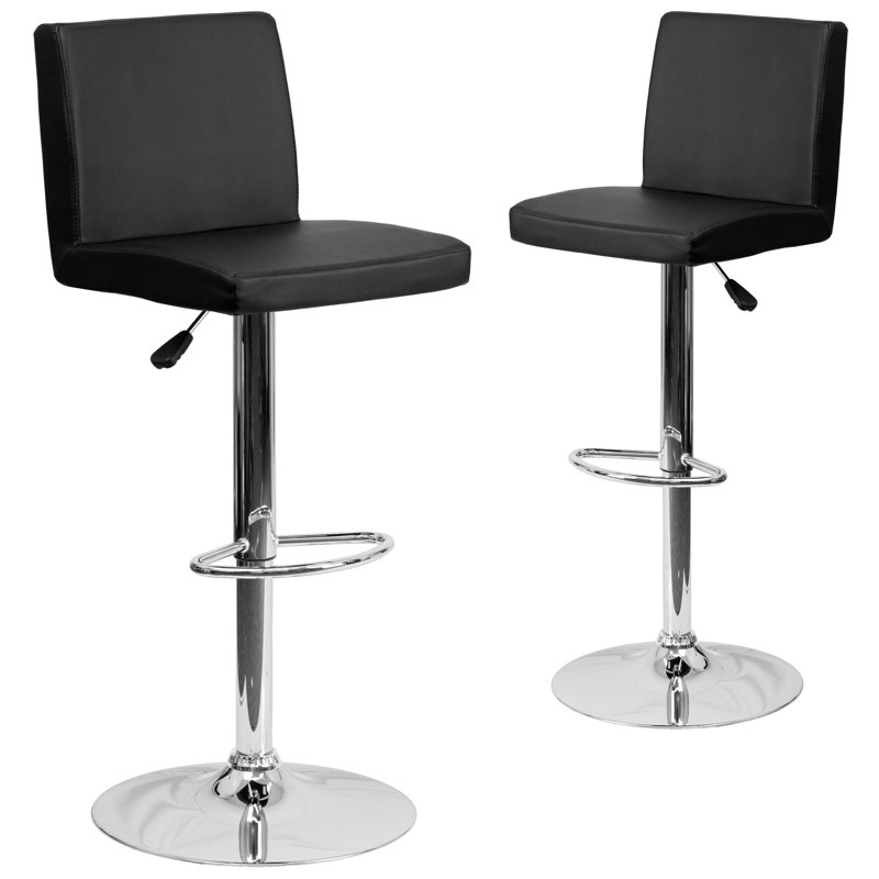 Tabouret de bar à hauteur réglable Nobles, Noir