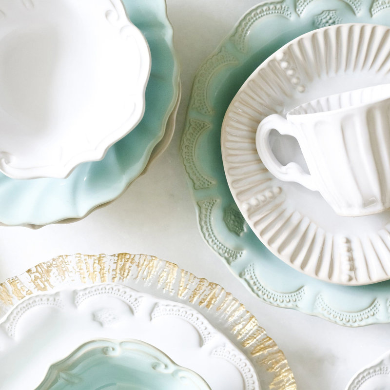 Incanto Handmade Stoneware Salad/Dessert Plate, White