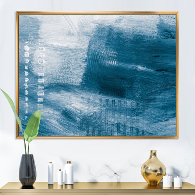 Nuances de bleu créatif - Peinture sur toile