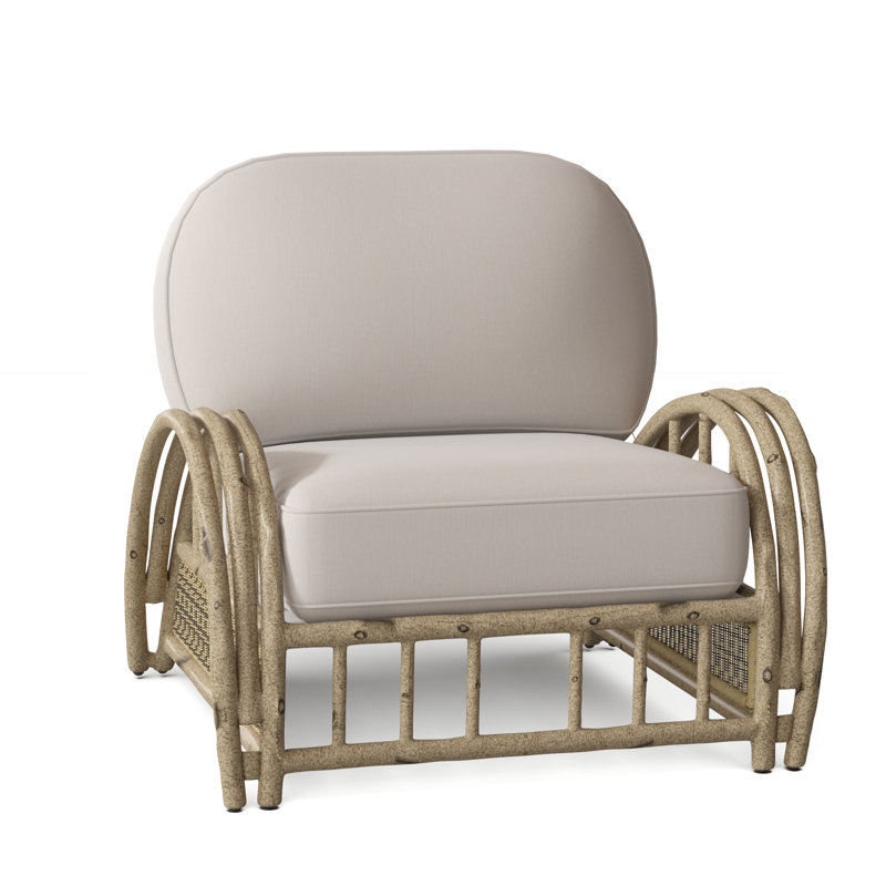 Chaise de patio avec coussins River Run, Toile toile Sunbrella® Bird's Eye