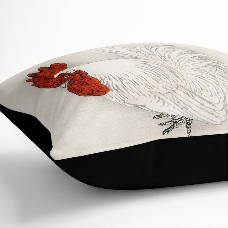 Square Throw Cushion, Black, 40cm H x 40cm W x 15cm D