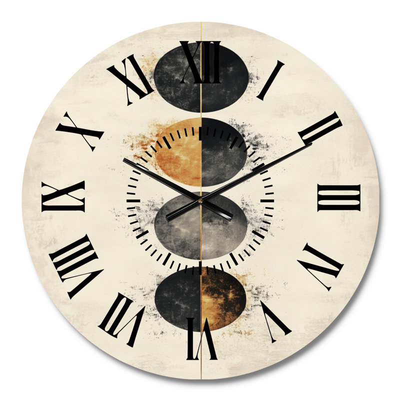 Horloge murale lunaire, Médium