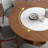 Round Solid Wood Dining Tables with Turntable-1600721109