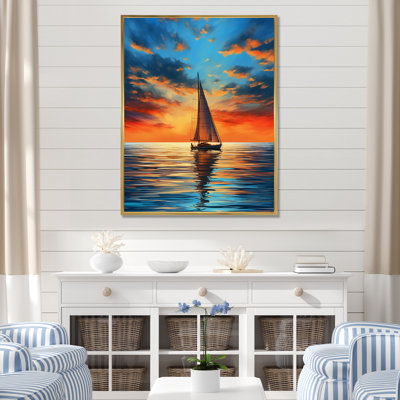 Voilier lumineux Horizons I sur impression sur toile