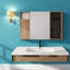 Armoire à pharmacie avec miroir de salle de bain moderne en contreplaqué avec rangement 41,7 po