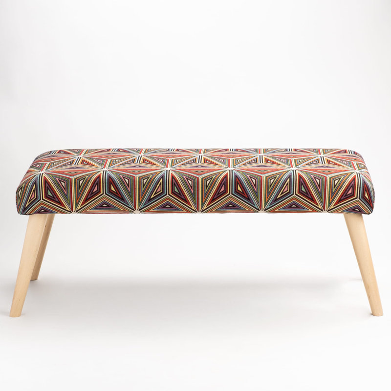Riceville Velvet Upholstered Bench, H40 x W100 x D30cm