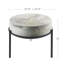 Table d'appoint en cuir givré