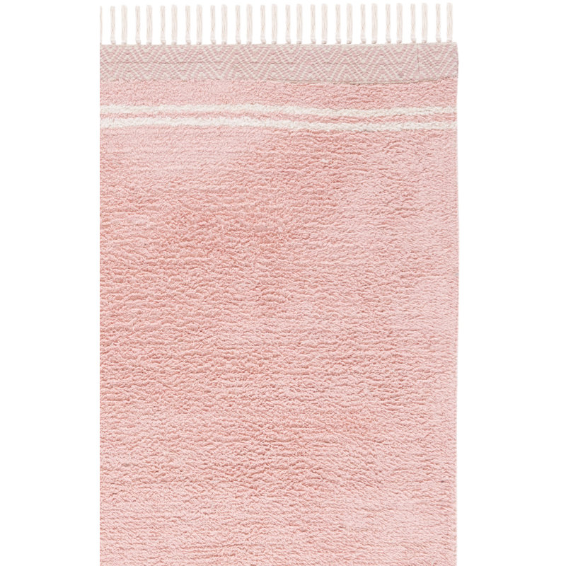 Tapis rose / ivoire Easy Care 211, Rectangle 8 pi x 10 pi