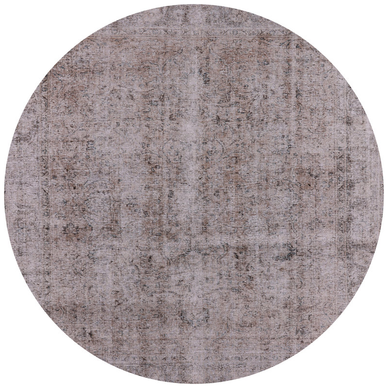 Tapis oriental gris, Rond 7 pi