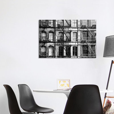 Three Facades Of Buildings by Philippe Hugonnard - Wrapped Canvas Print