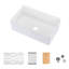 Évier de cuisine de ferme en argile réfractaire L 30 po x l 20 po avec accessoires Fireclay