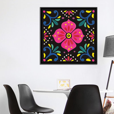 Laura Marshall " Floral Fiesta Tile IX " by Laura Marshall