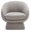 Fauteuil demi-tonneau en polyester 30,7 po Genata-755966305