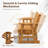 Solid Wood Two-Person Patio Glider-508783771