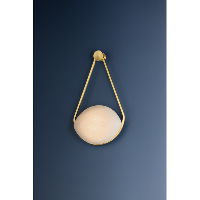 Blaina Wall Sconce in Aged Brass