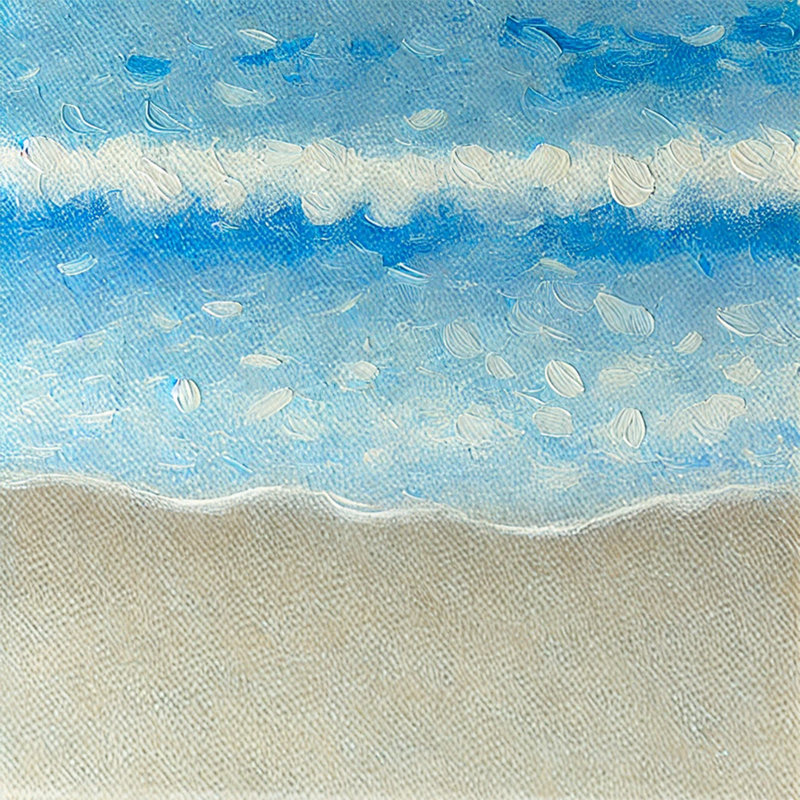 «Ocean Breeze», art texturé sur toile tendue, H 12 po x l 12 po x P 1 po
