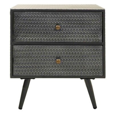 Hunsicker 50cm W Metal Bedside Table