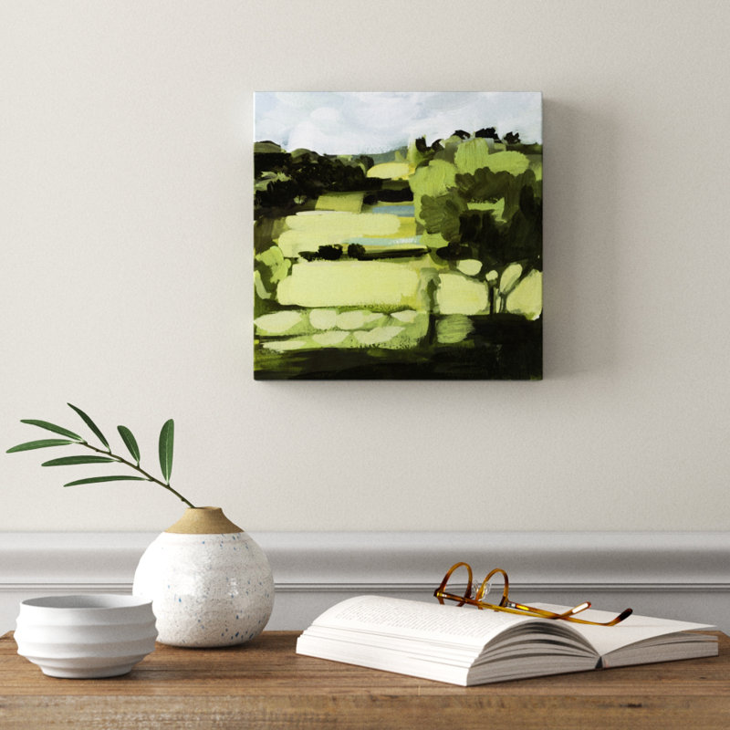 Verdant Daze I by Victoria Borges - Wrapped Canvas Painting, 30cm H x 30cm W  
