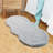 Khyrie Solid Color Machine Woven Shag Faux Fur Area Rug in Light Gray-1137823425
