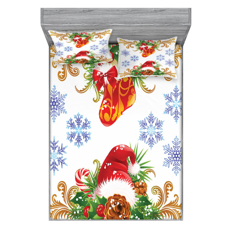 Microfiber Sheet Set, Queen Sheet Set with Fitted Sheet