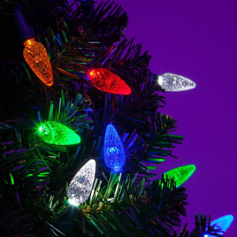 70 Light C6 LED Christmas String Lights, Multicolor 1