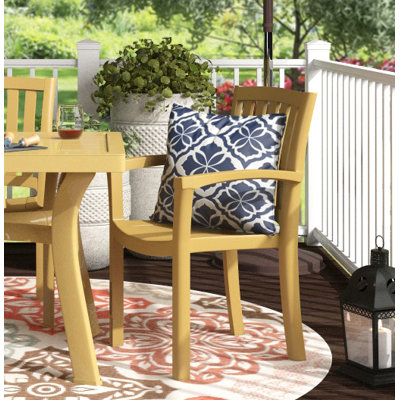 Accomac Stacking Patio Dining Armchair