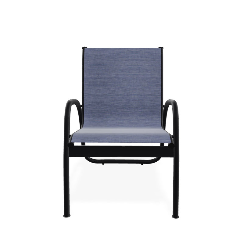 Fauteuil de patio Gardenella, Noir texturé, Rivière