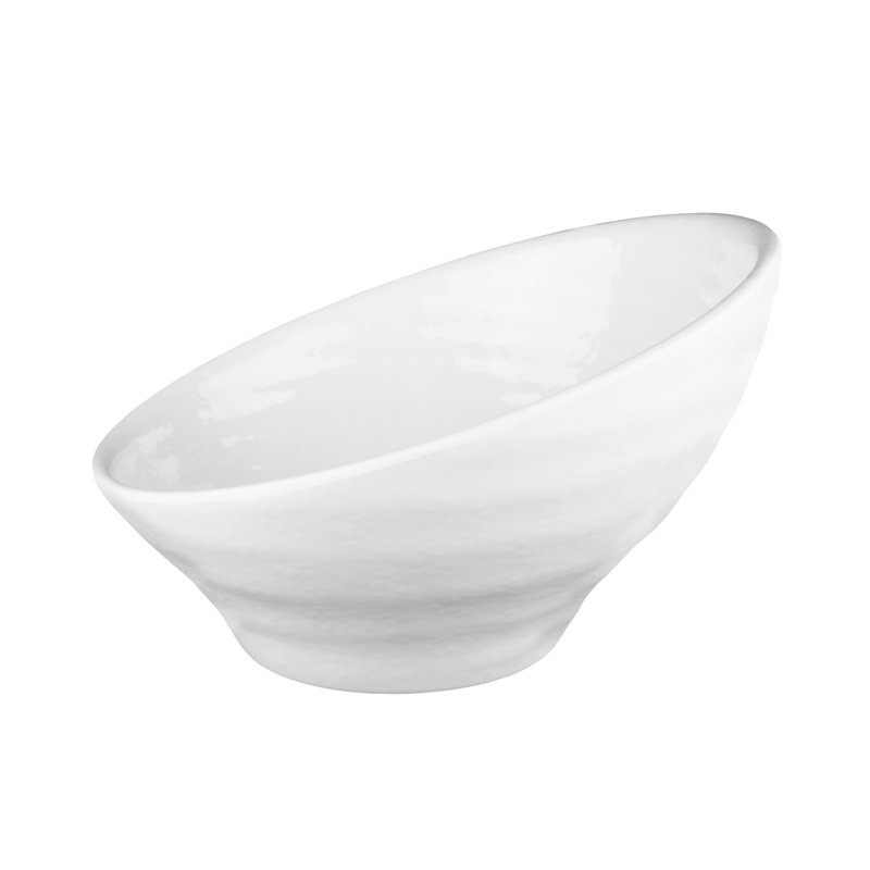 Elite Global Solutions Durango Melamine Salad Bowl, White