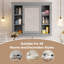 Armoire à pharmacie murale 35 po x 28 po - Armoire à pharmacie moderne avec 6 tablettes ouvertes (rangement dissimulé, meuble-lavabo non inclus)