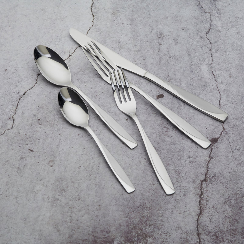 CIAN Sand Finish 20 Pieces Flatware Set