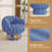 Upholstered Swivel Accent Chair Barrel Chair with Pillow-1722810558