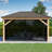 12' x 16' Meridian Gazebo Mosquito Mesh Kit Premium Phifer UV-Resistant Mesh with Easy Glide Tracks and Full-Length Zippered Panels