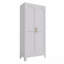 Armoire de rangement en métal 71 "avec tablettes réglables - 2 portes galbées-527145450