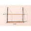 Tablette flottante avec supports en métal, rangement mural en bois rustique, présentoir décoratif