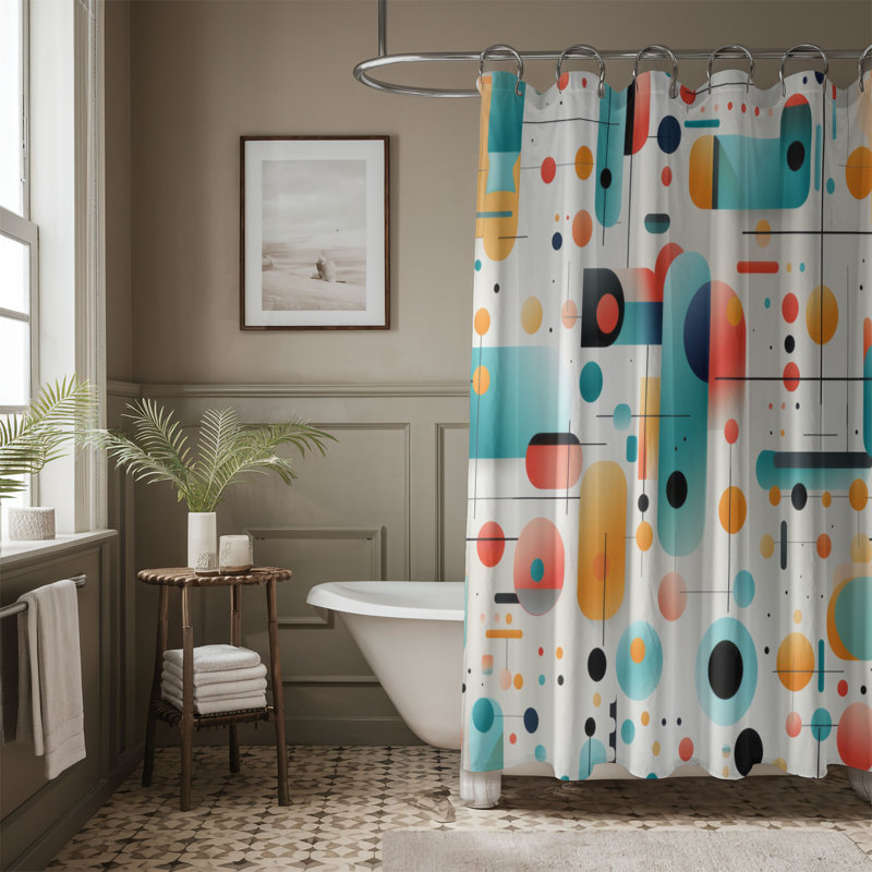 Rideau de douche Viorica, H 74 po x l 71 po