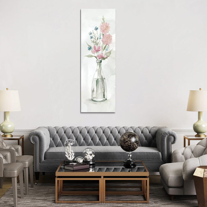 Country Charm II 1 Piece Panoramic Painting on Canvas, 152.4 cm H x 50.8 cm W x 1.91 cm D, Wrapped Canvas
