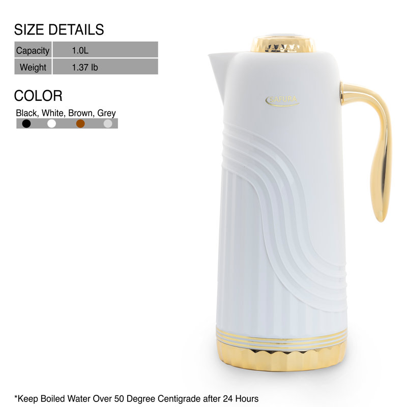 Carafe à café Safaf, Blanc